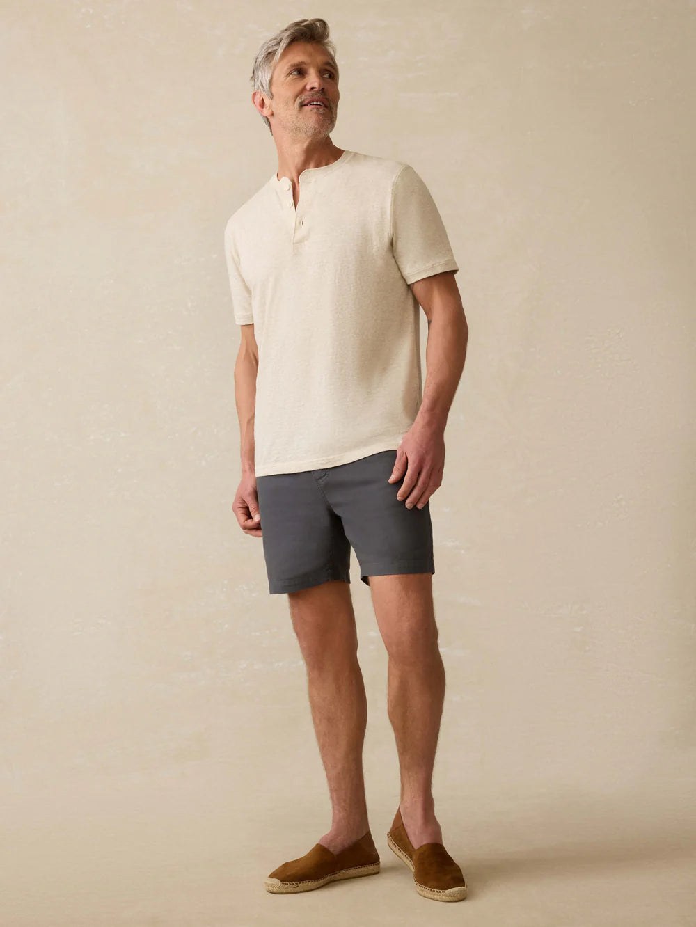 Faherty Short-Sleeve Sunwashed Henley