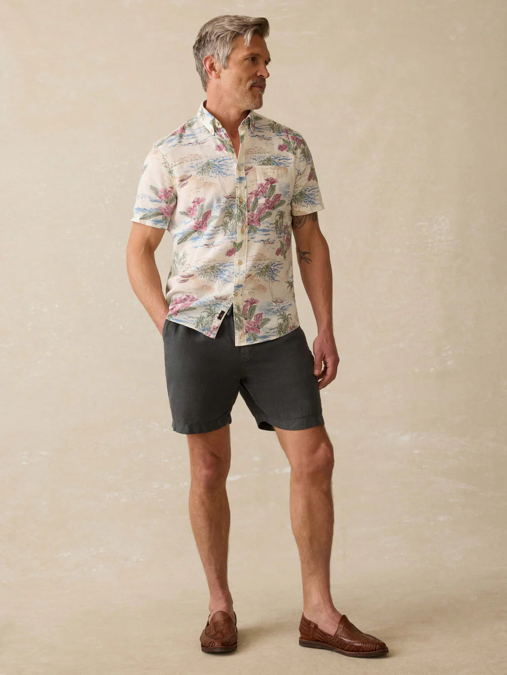 Faherty Short-Sleeve Breeze Shirt
