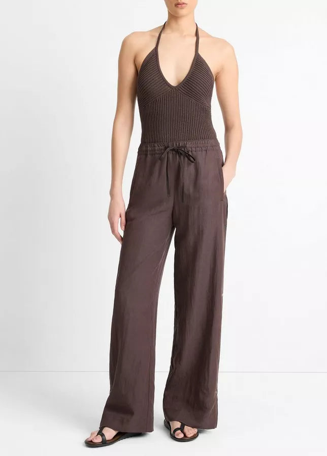 Vince Side-Snap Pull-On Pant