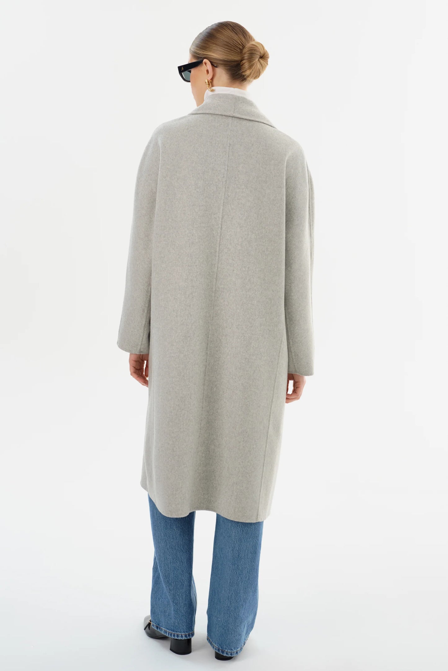 Lamarque Thara Shawl Collar Wool Coat