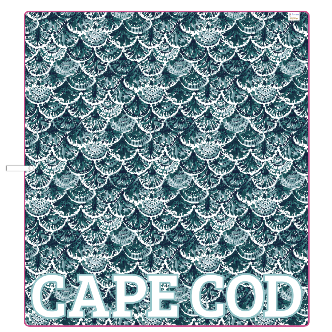 The Cape Cod Towel Company Whale Song Beach Blanket
