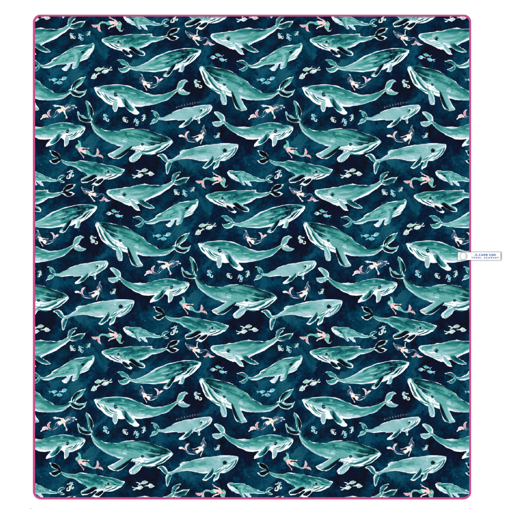 The Cape Cod Towel Company Whale Song Beach Blanket