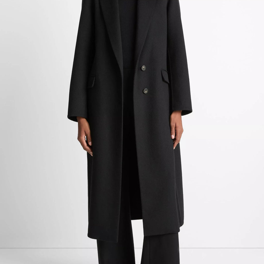 Vince Wool-Blend Single-Breasted Coat
