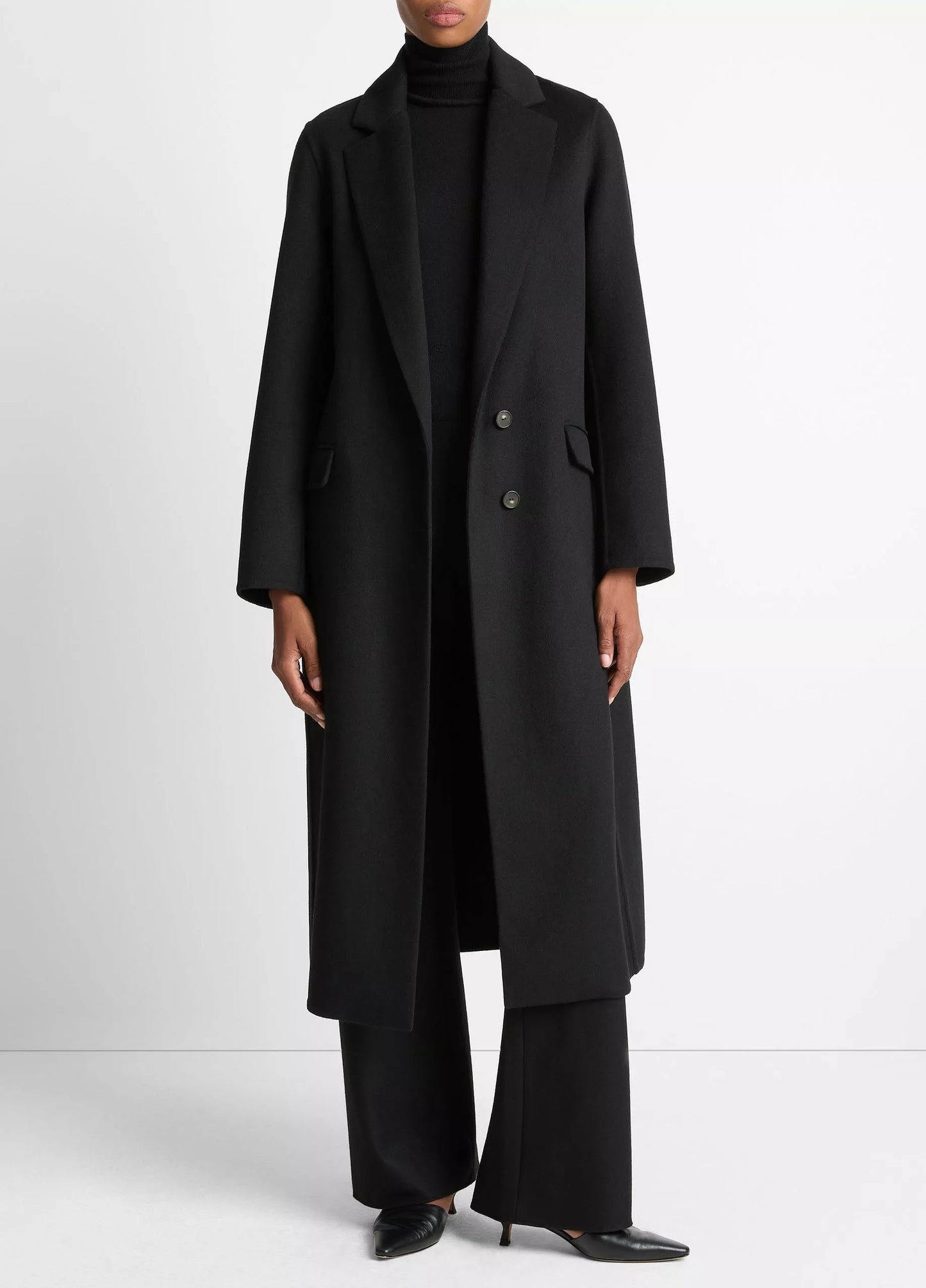 Vince Wool-Blend Single-Breasted Coat