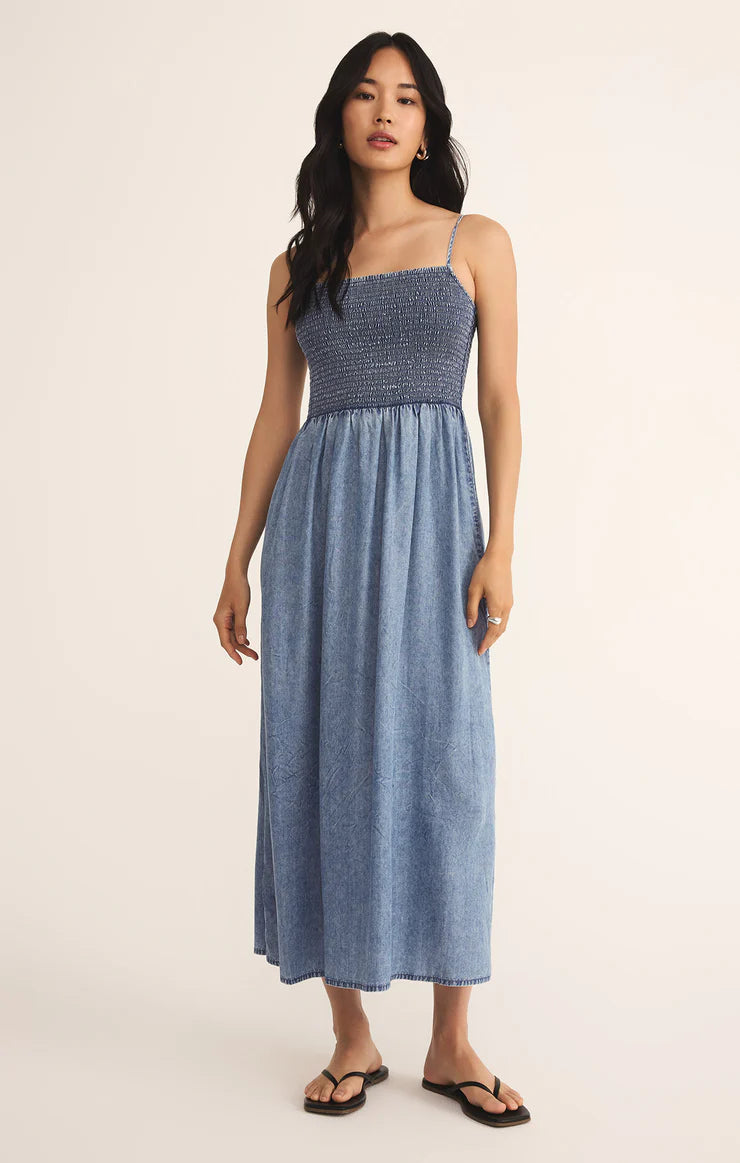 Z Supply Bayside Chambray Maxi Dress