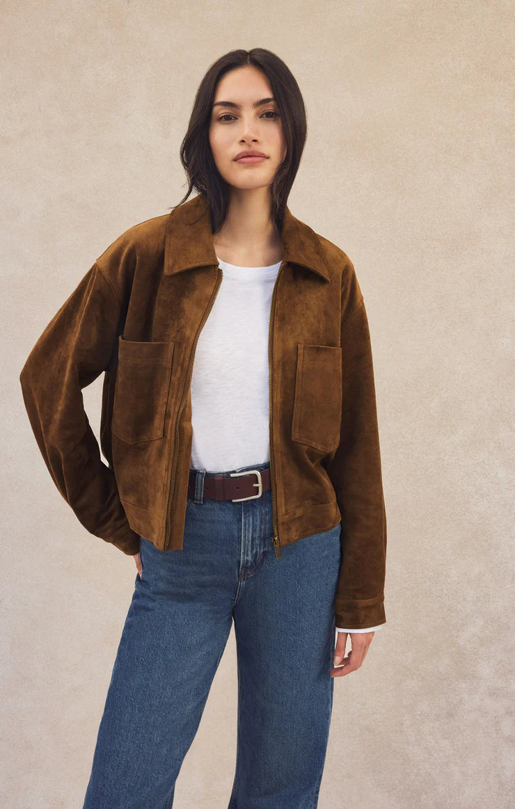 Z Supply Heritage Faux Suede Jacket