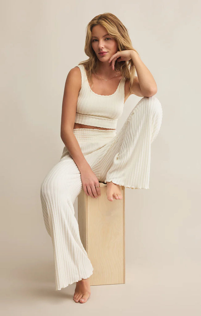Z Supply Dawn Smocked Rib Pant