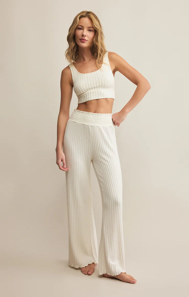 Z Supply Dawn Smocked Rib Pant