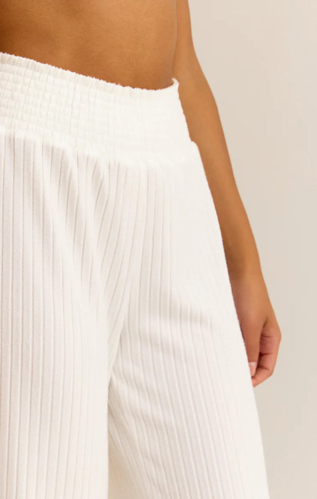 Z Supply Dawn Smocked Rib Pant
