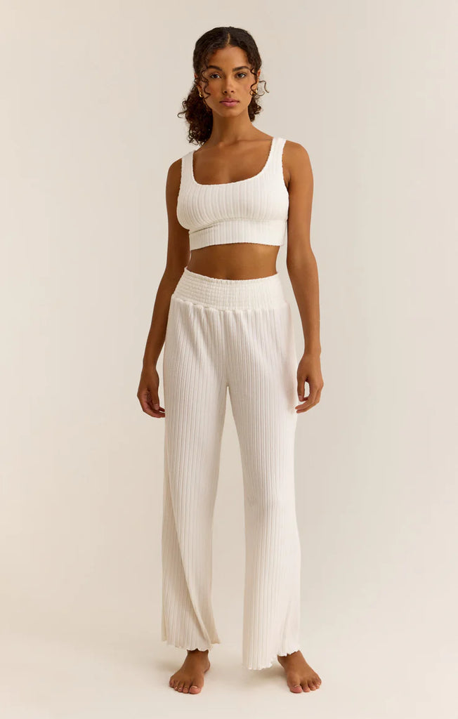 Z Supply Dawn Smocked Rib Pant