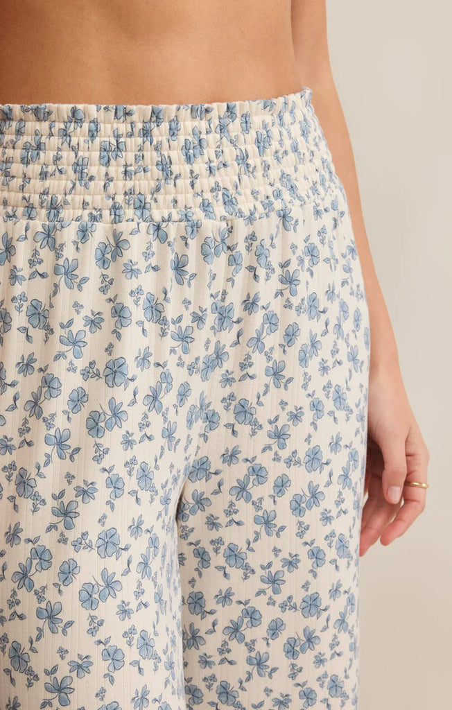 Z Supply Dawn Smocked Ditsy Floral Pant