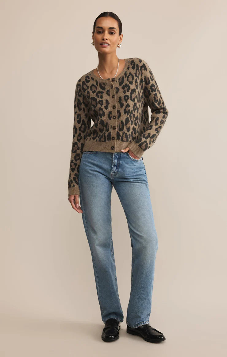 Z Supply Outlook Leopard Cardigan