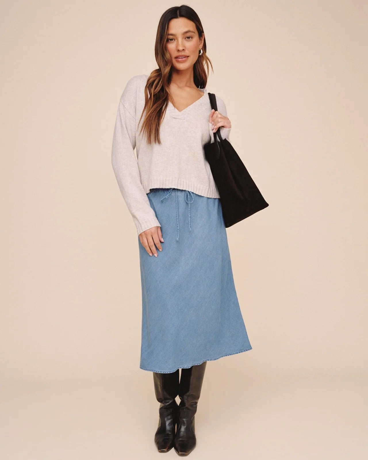 Bella Dahl Bias Skirt With Tie