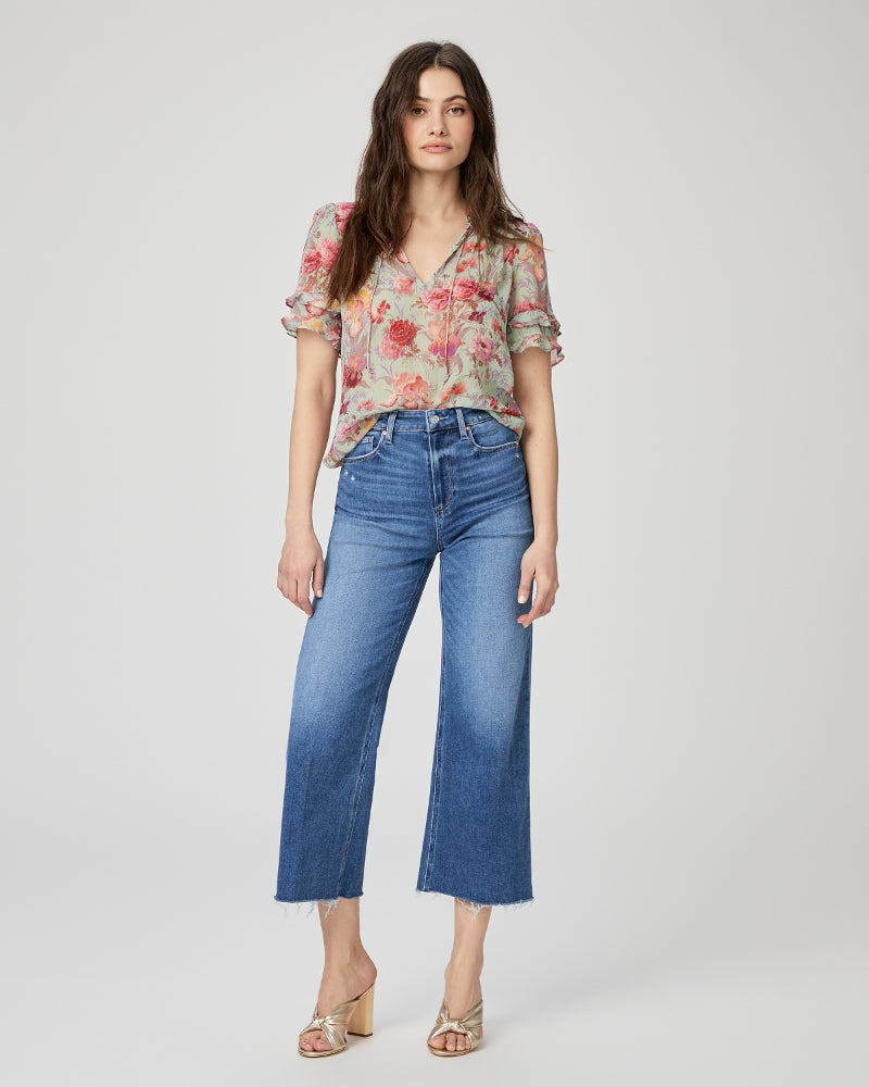 Paige Anessa High-Waisted Wide Leg Jean