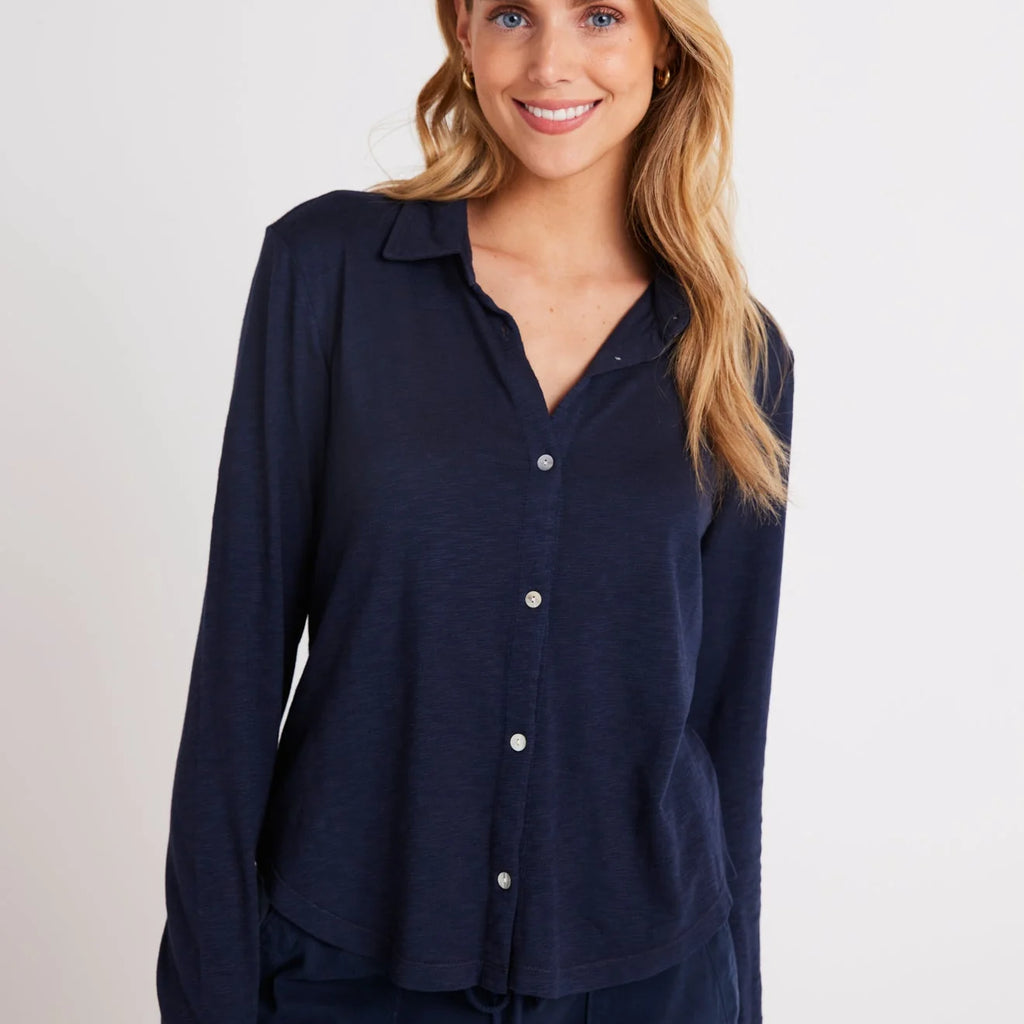 Bella Dahl Long Sleeve Knit Button Down