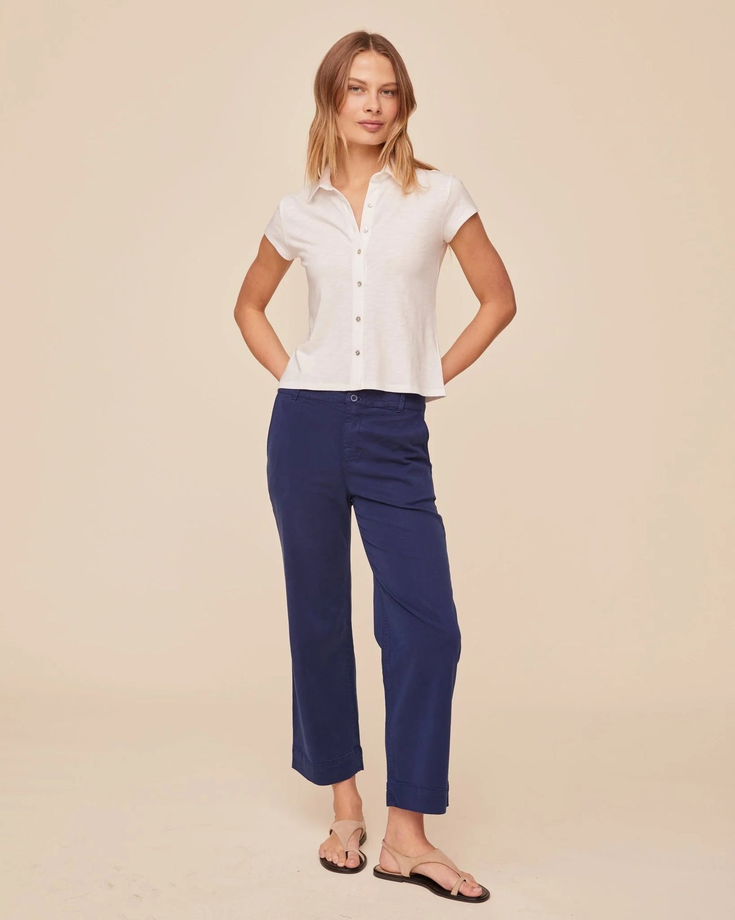 Bella Dahl Cap Sleeve Button Down