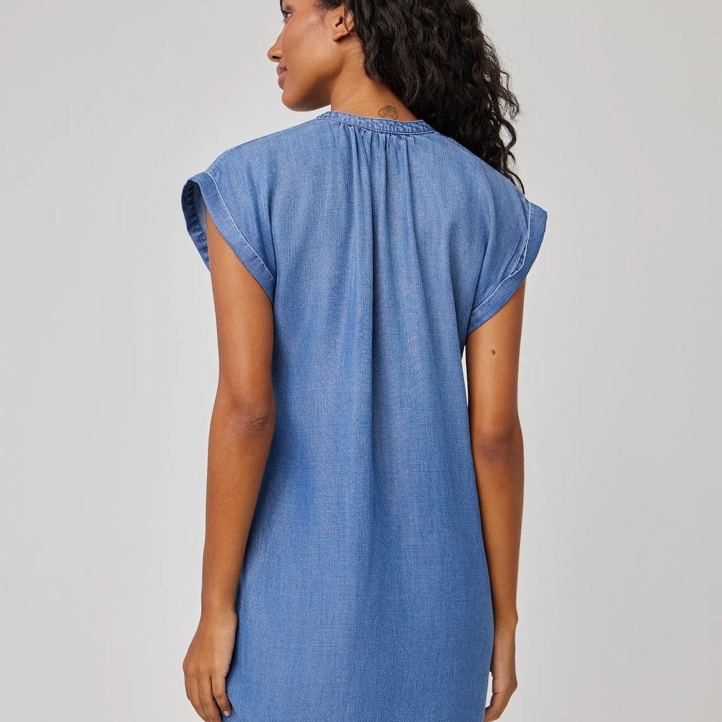Bella Dahl Cap Sleeve Henley Dress