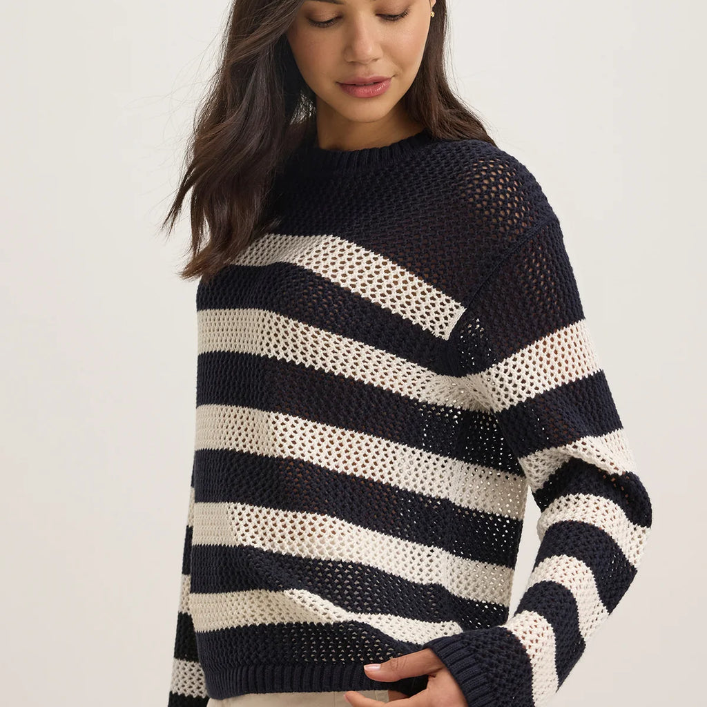 Velvet Kanan Cotton Cashmere Mesh Sweater