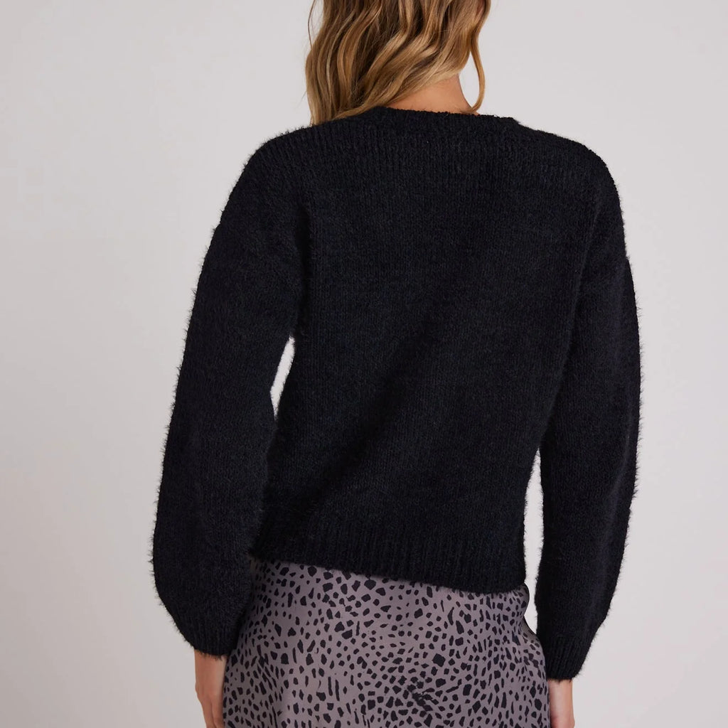 Bella Dahl Drop Shoulder Fuzzy Chenille Sweater