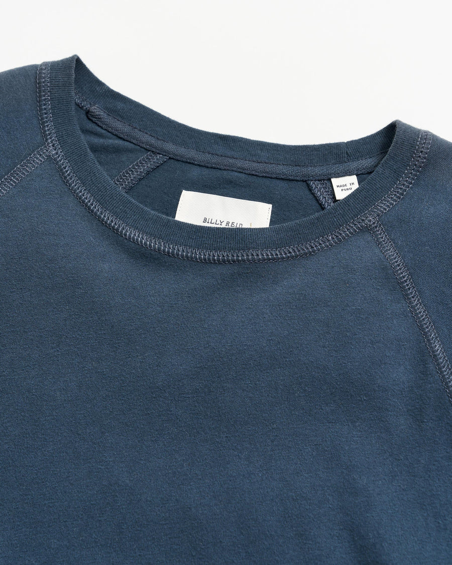 Billy Reid Long Sleeve Sueded Cotton Crew