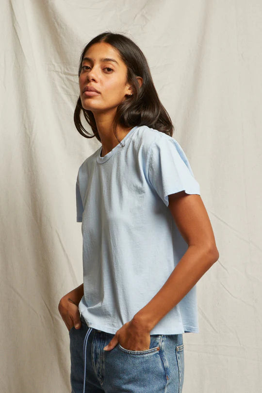 Perfect White Tee Harley Crispy Lightweight Cotton Boxy Crew Tee