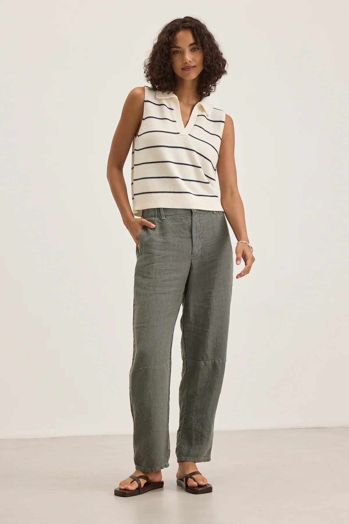 Velvet Nayla Cotton Cashmere Sweater Vest