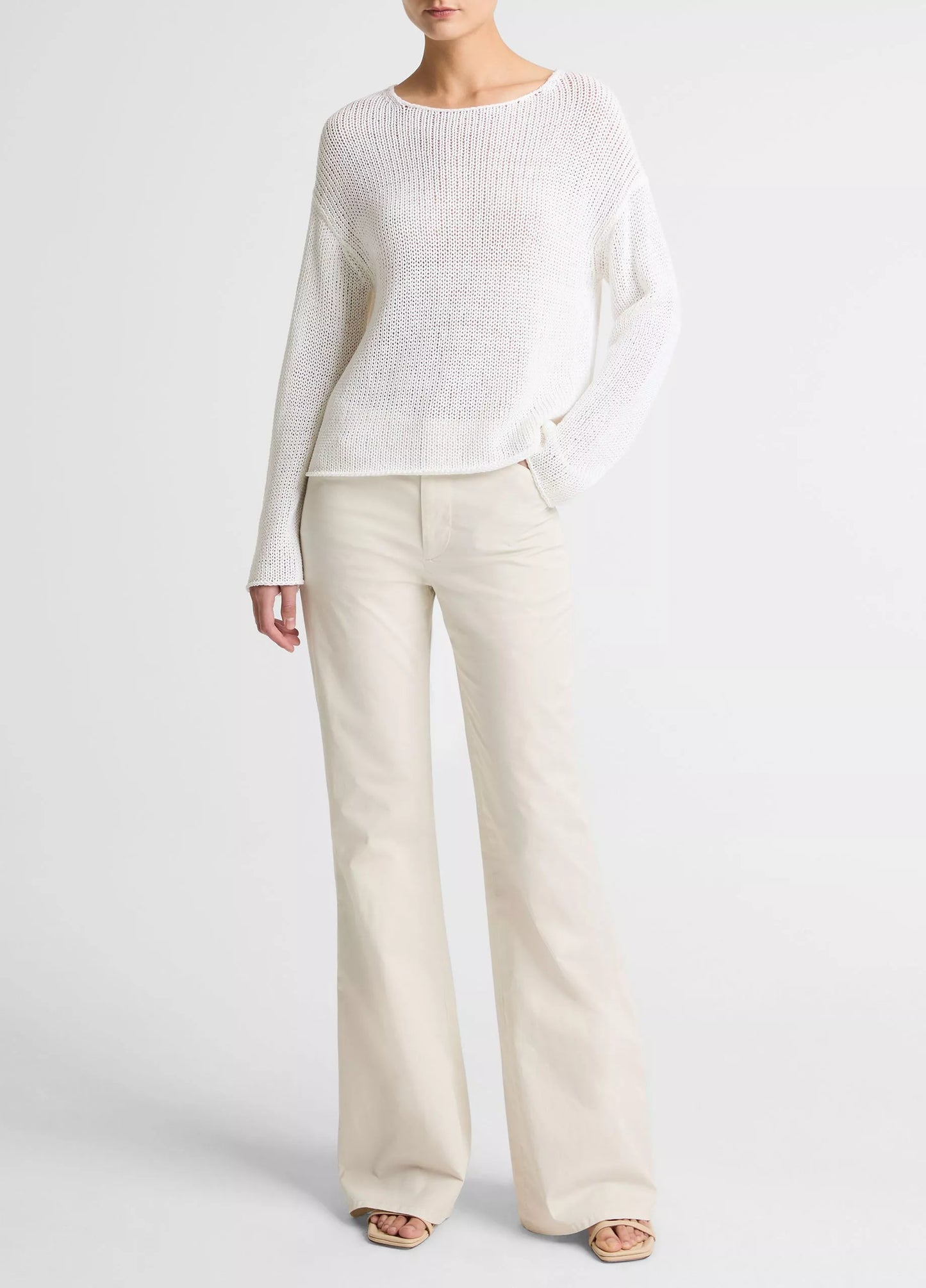 Vince Italian Coated Cotton-Blend Sweater