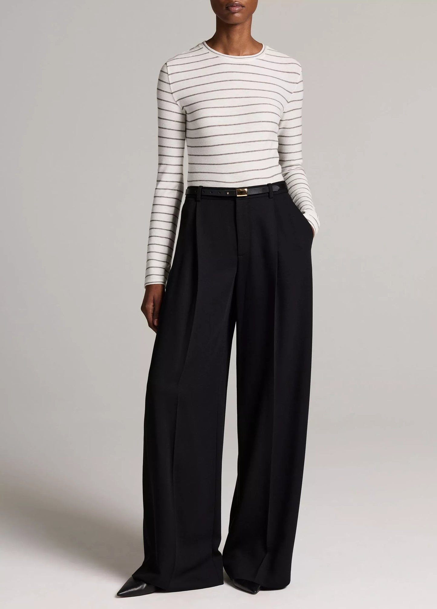 Vince Striped Cotton Long-Sleeve T-Shirt