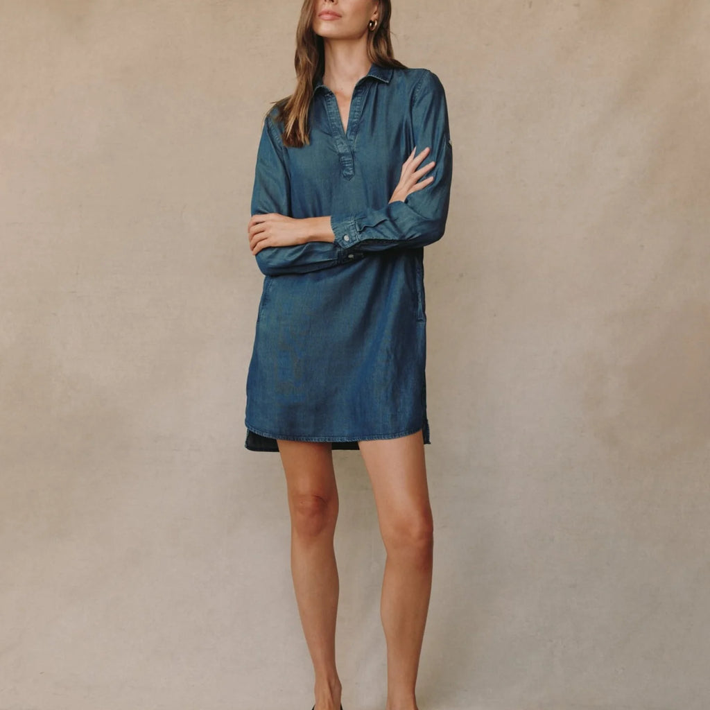 Bella Dahl Long Sleeve A Line Shirt Dress