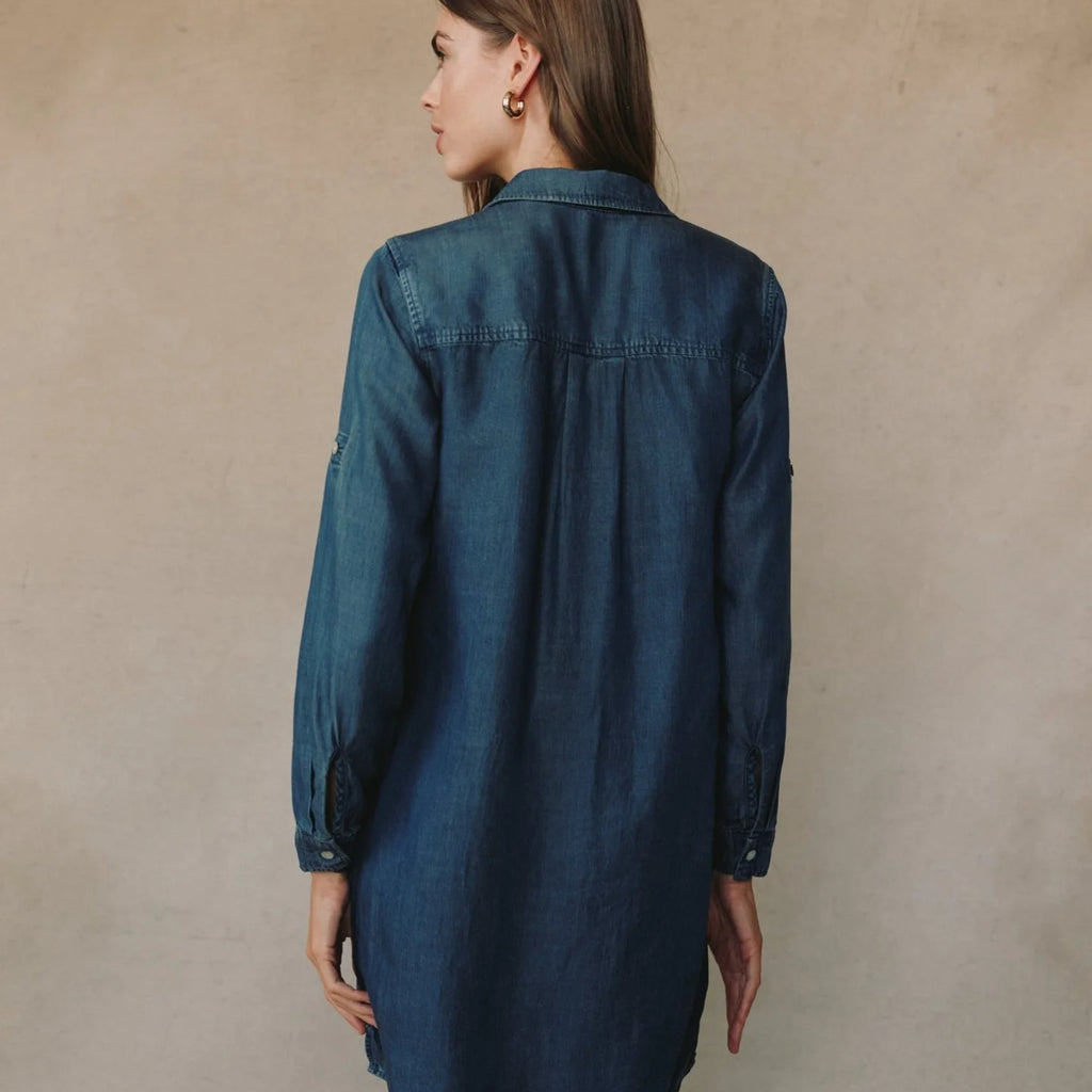 Bella Dahl Long Sleeve A Line Shirt Dress