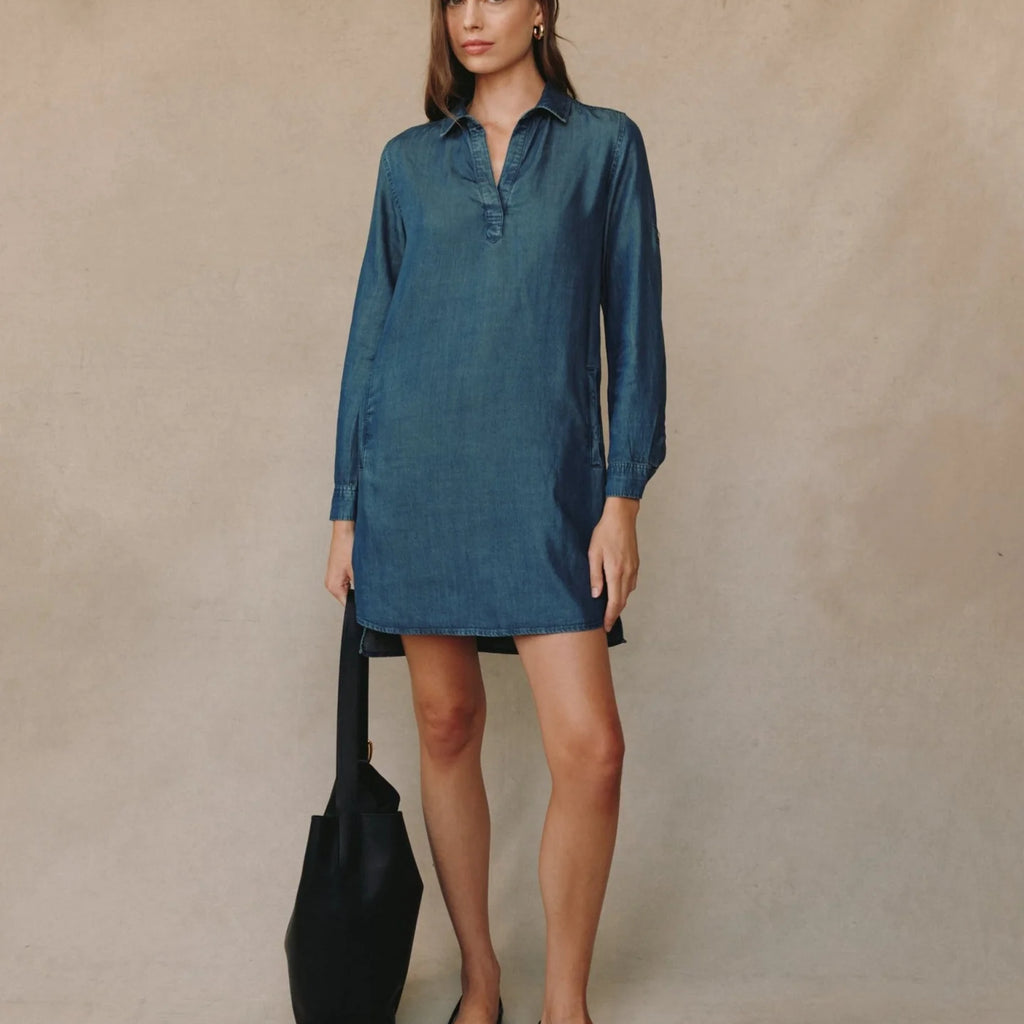 Bella Dahl Long Sleeve A Line Shirt Dress