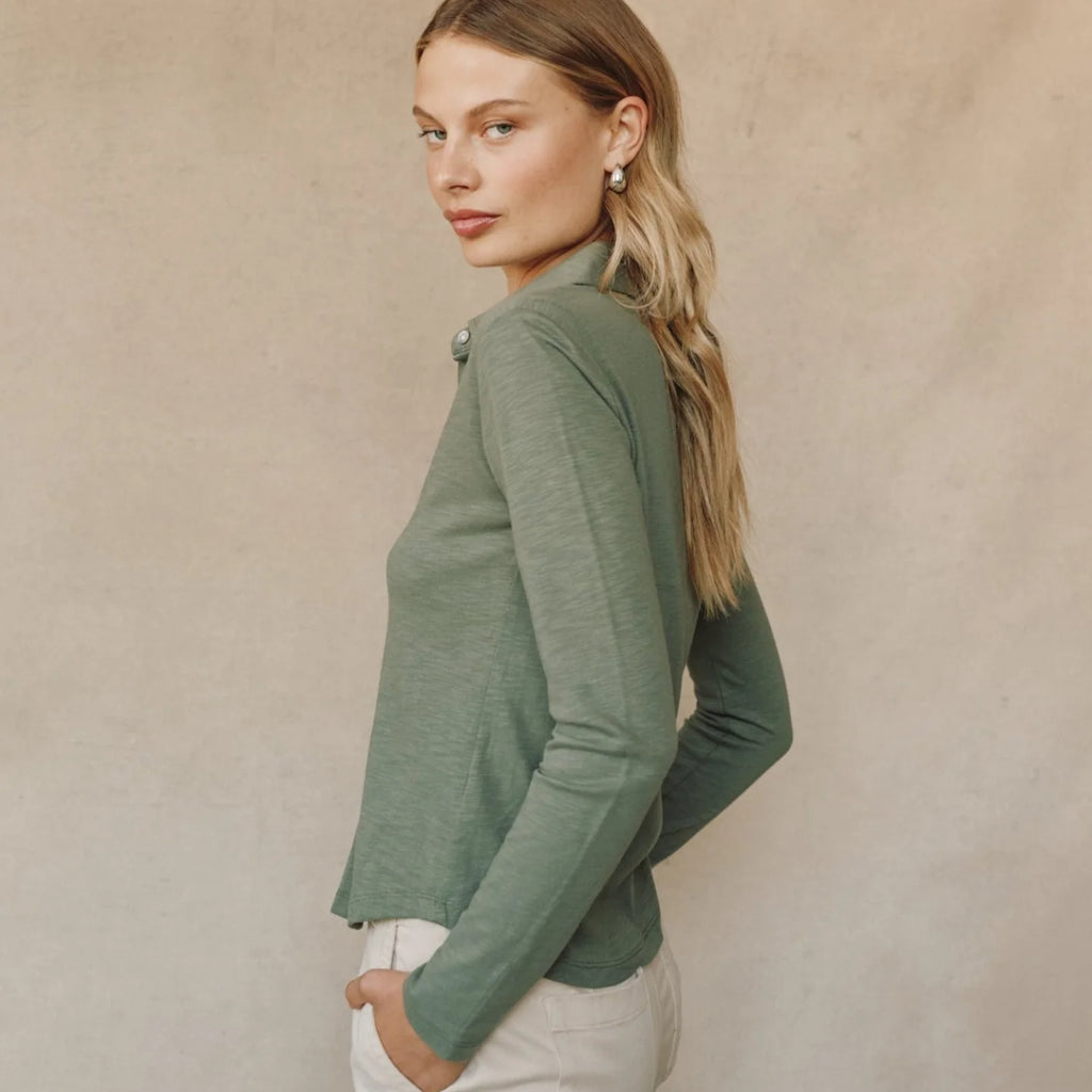 Bella Dahl Long Sleeve Knit Button Down
