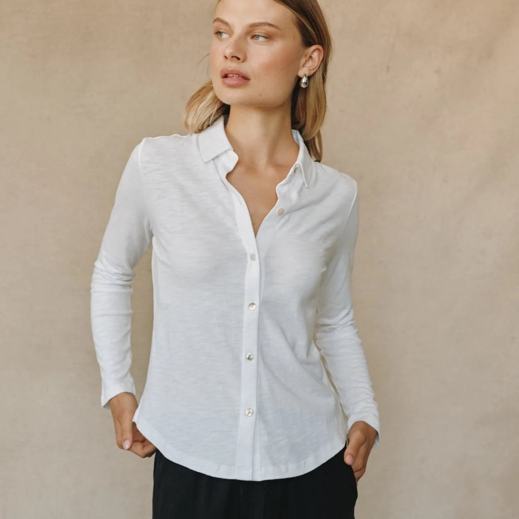 Bella Dahl Long Sleeve Knit Button Down