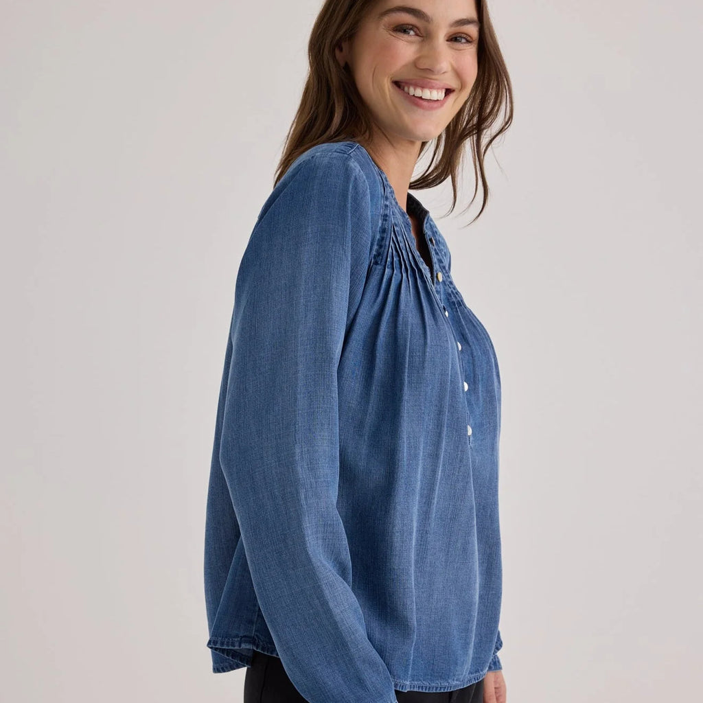 Bella Dahl Long Sleeve Pintuck Pullover