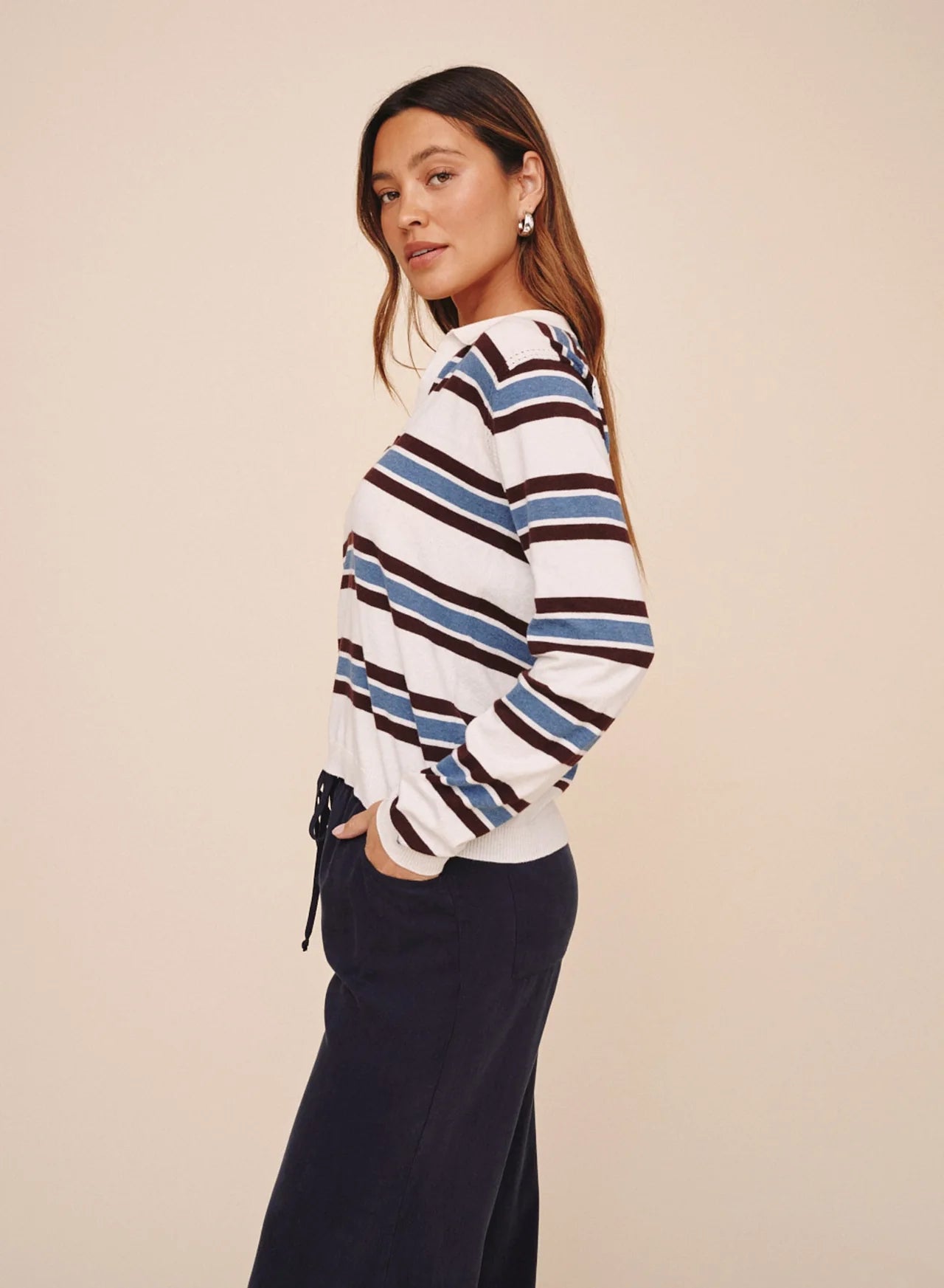 Bella Dahl Long Sleeve Placket Pullover