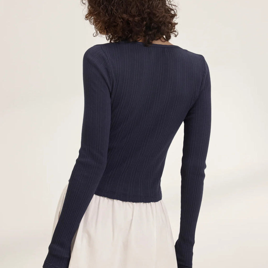 Velvet Drew Pointelle Cardigan