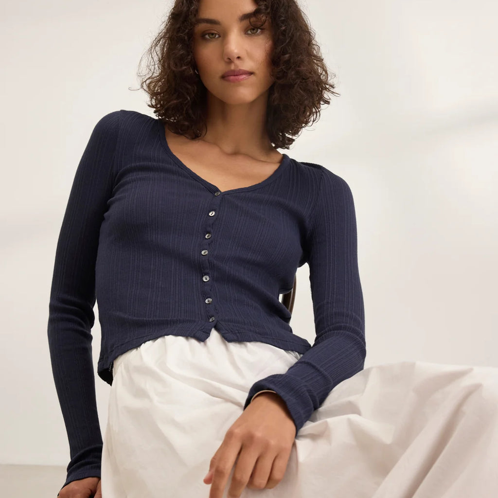 Velvet Drew Pointelle Cardigan