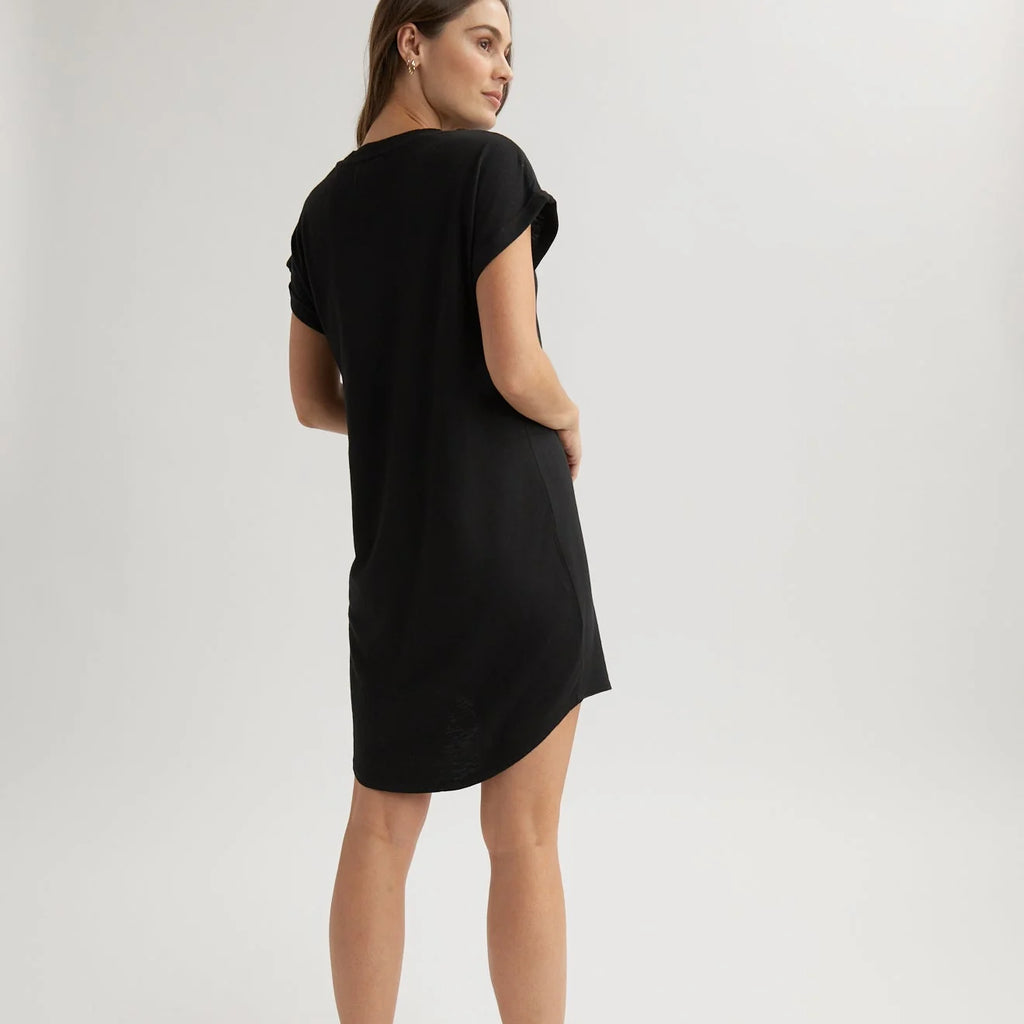 Bella Dahl Roll Sleeve T-Shirt Dress