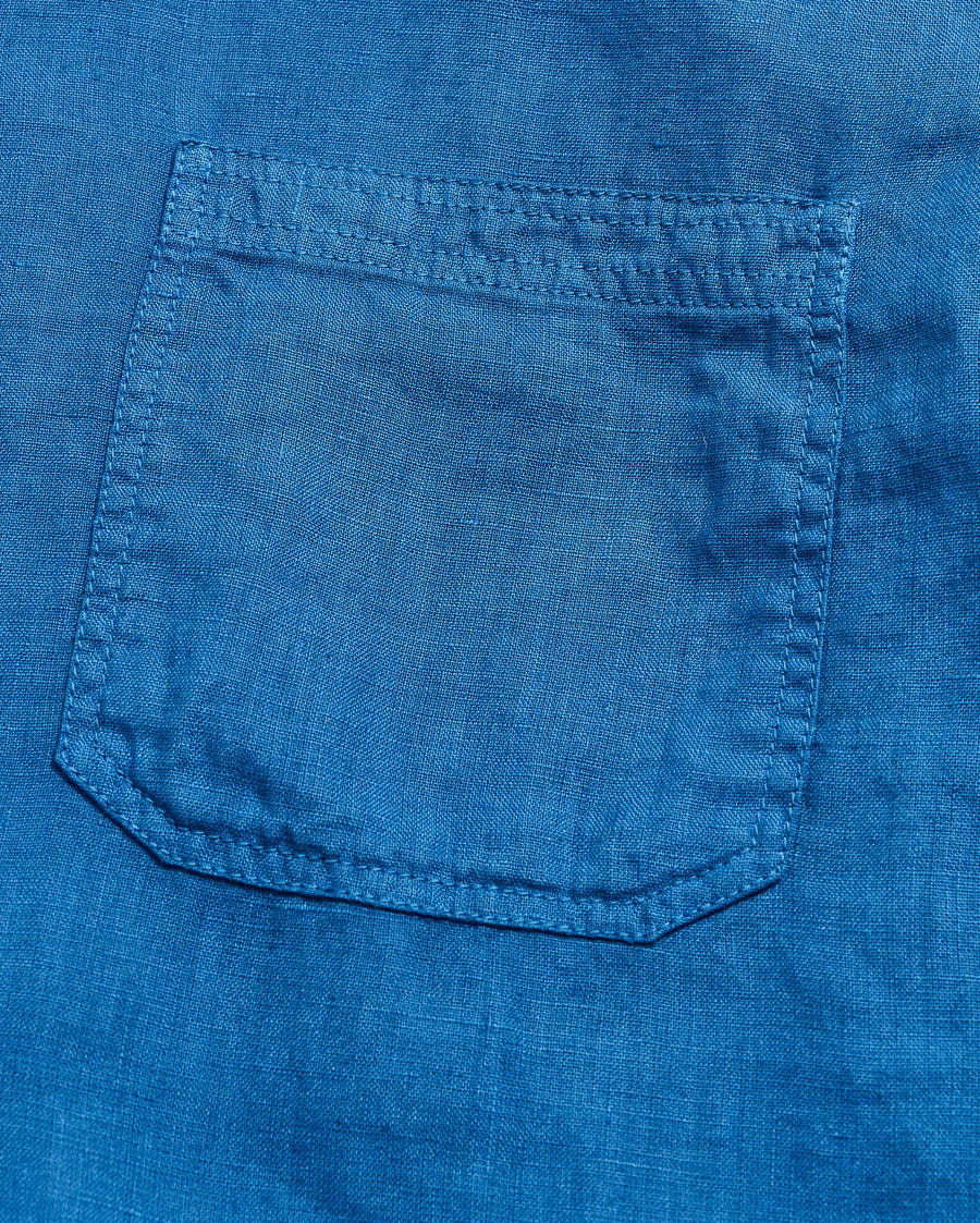 Billy Reid Short Sleeve Linen Tuscumbia Shirt