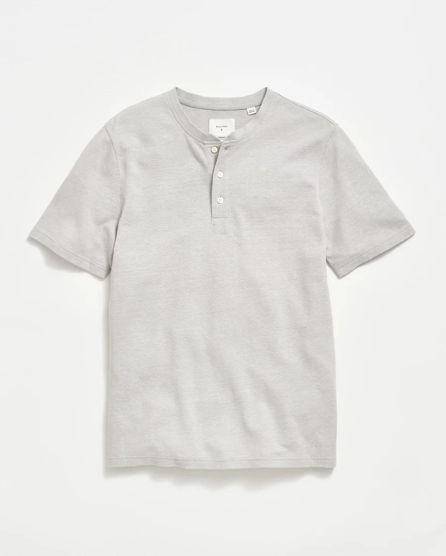 Billy Reid Short Sleeve Hemp Cotton Henley