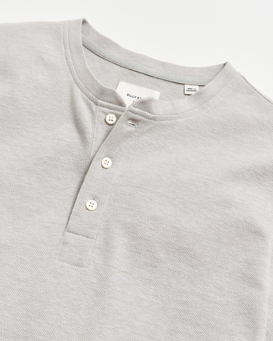 Billy Reid Short Sleeve Hemp Cotton Henley