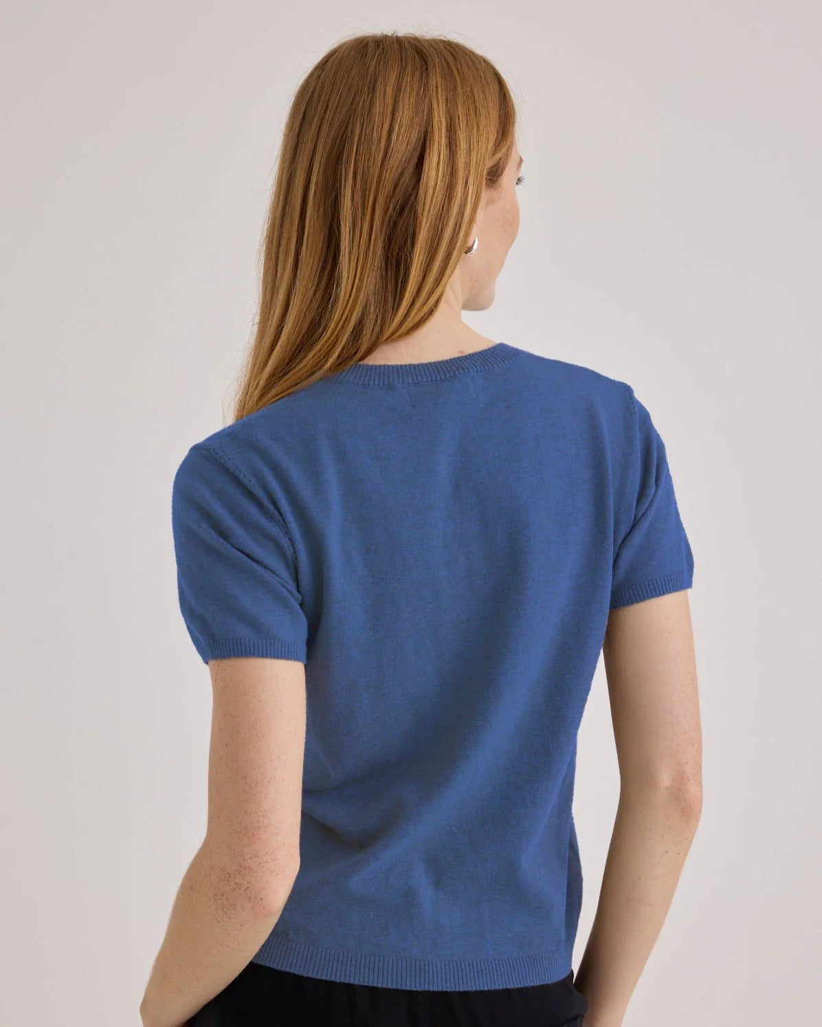 Bella Dahl Short Sleeve Crew Neck Knit Top