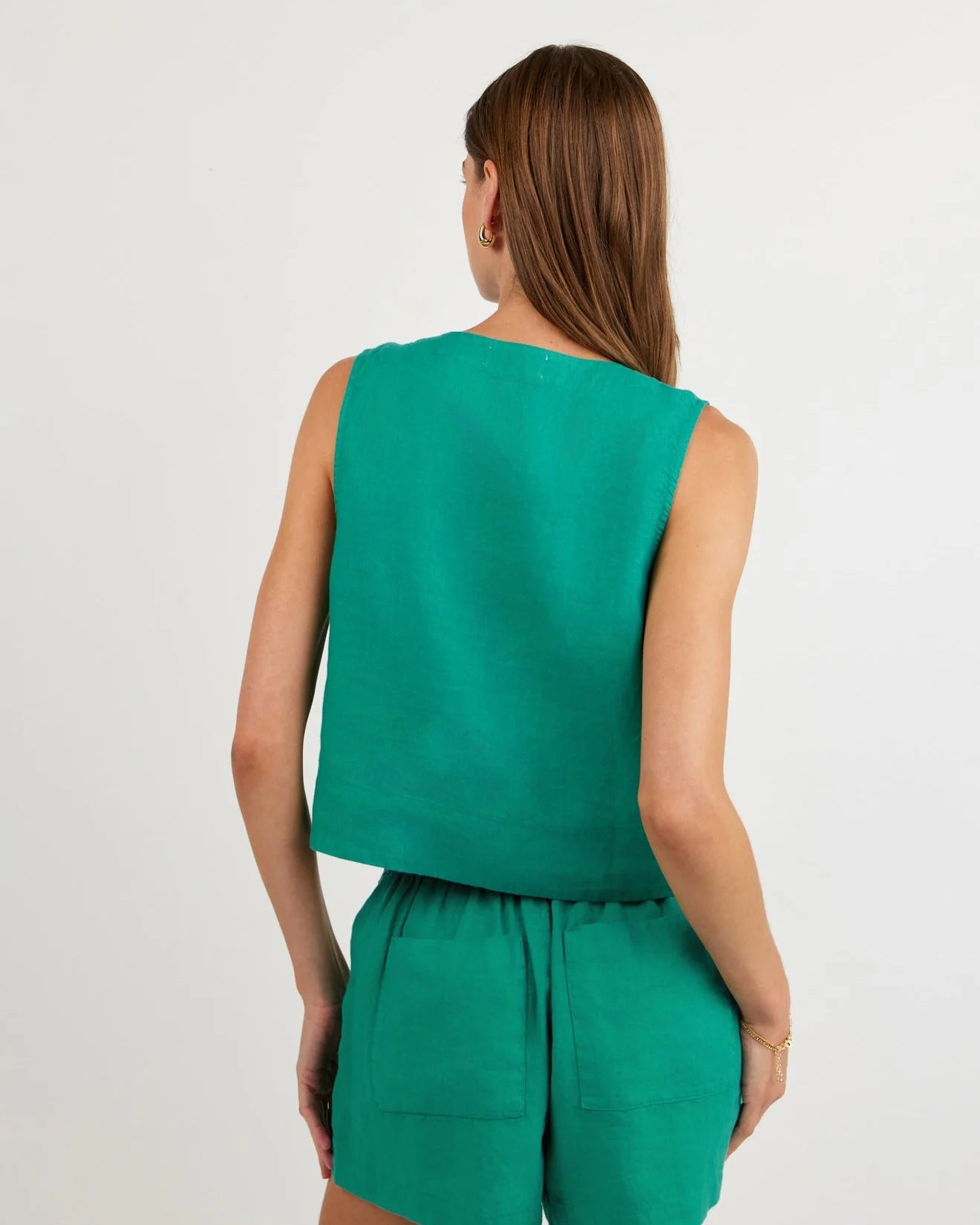 Bella Dahl Sleeveless Half Placket Top