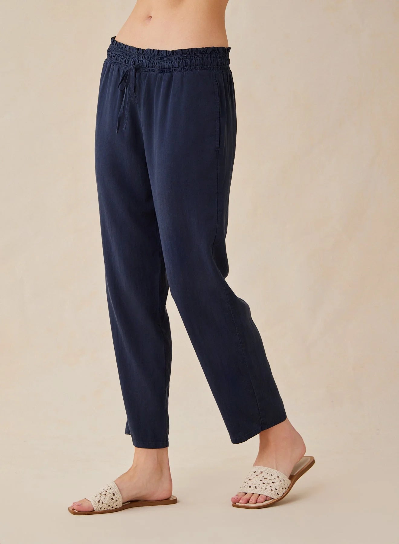 Bella Dahl Smocked Waist Trousers