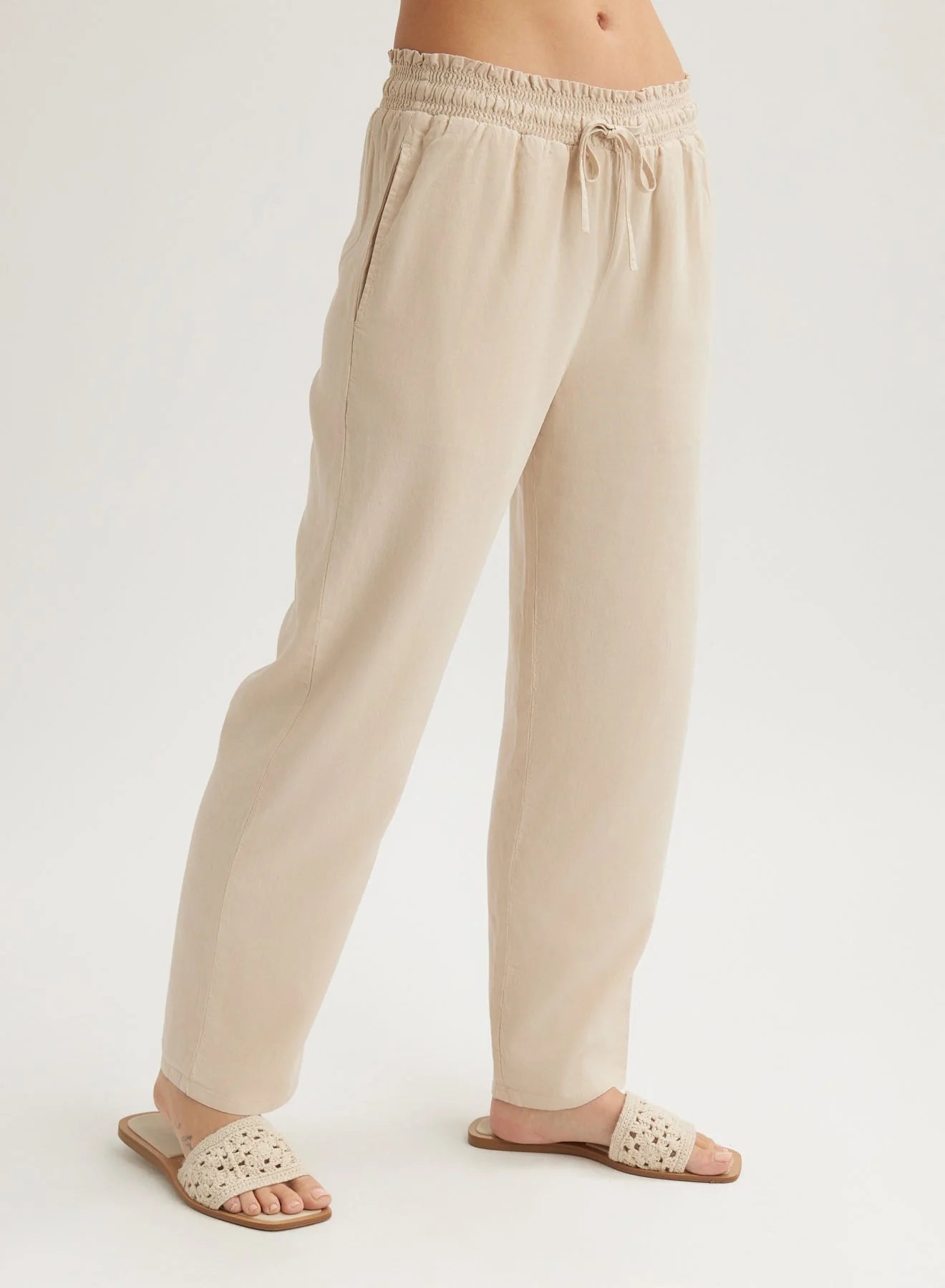 Bella Dahl Smocked Waist Trousers