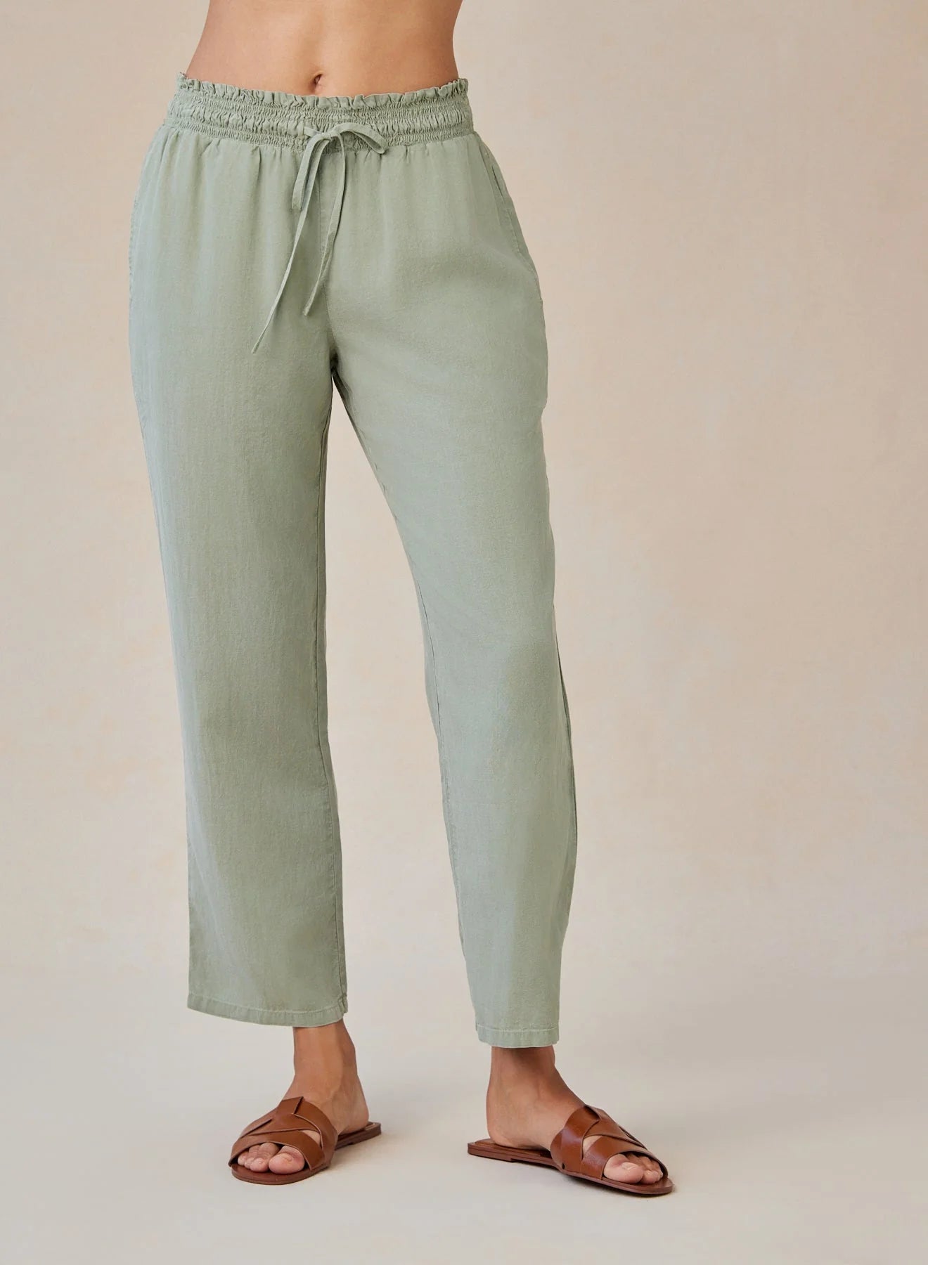 Bella Dahl Smocked Waist Trousers