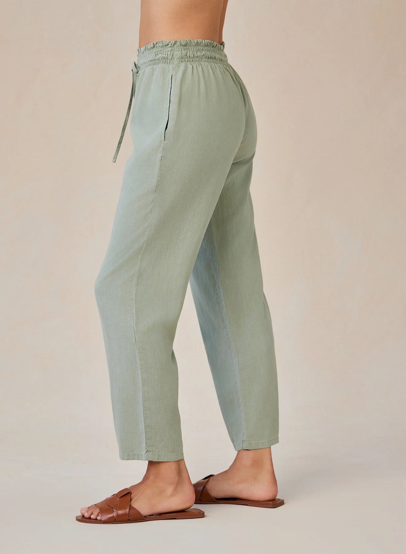 Bella Dahl Smocked Waist Trousers