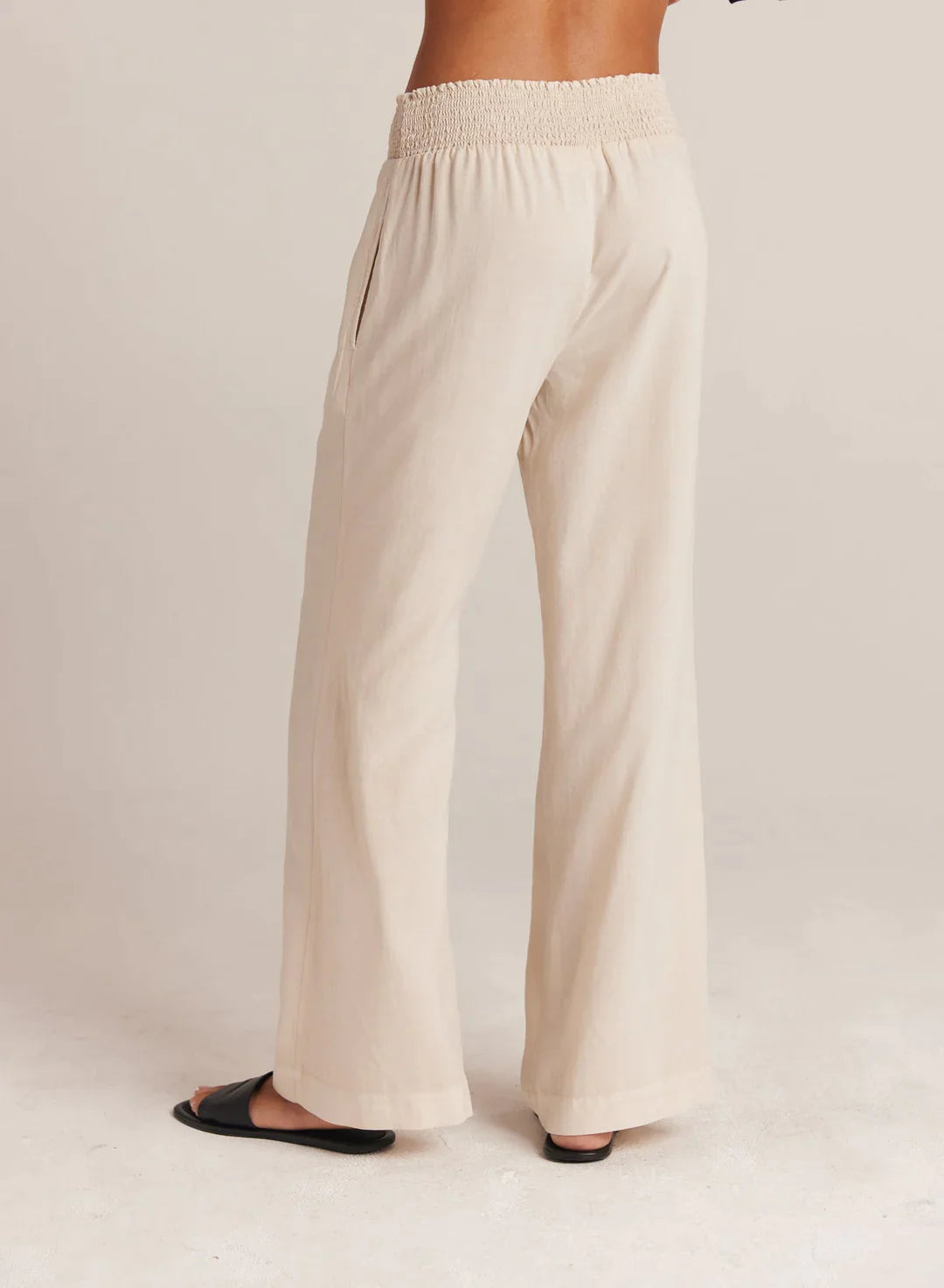Bella Dahl Smocked Waist Wide Leg Pants