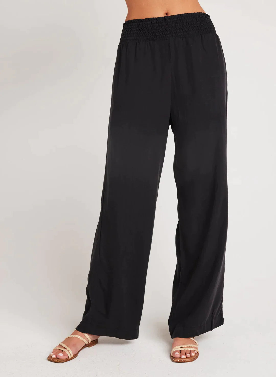 Bella Dahl Smocked Waist Wide Leg Pants