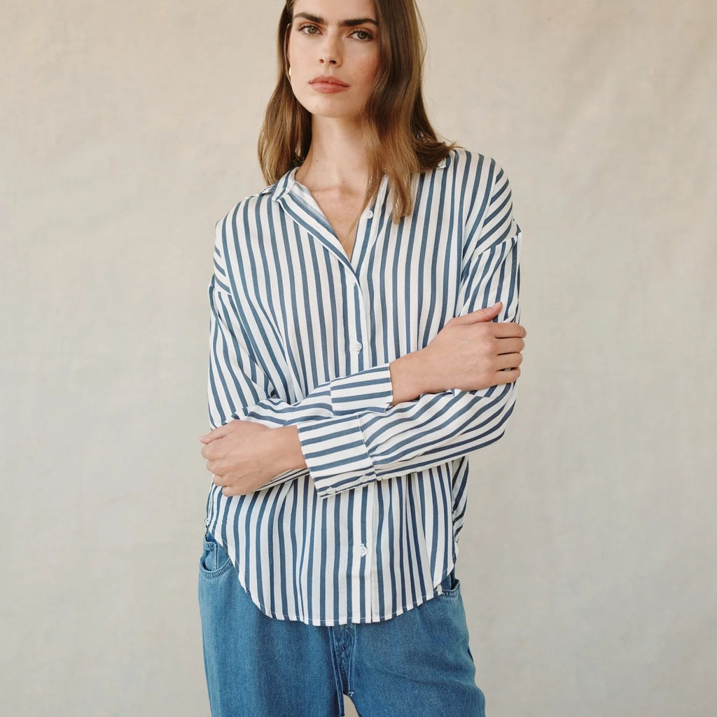 Bella Dahl Stripe Oversized Button Down